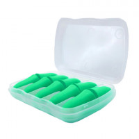 Беруши одноразовые пенополиуретановые без шнурка, КОМПЛЕКТ 5 пар в контейнере, SNR 43 дБ, RABBITEX, 671319