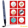 Маркер перманентный Crown "Multi Marker Slim" черный, пулевидный, 2мм по низкой цене оптом 
