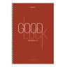 Тетрадь А4, 120 л., BRAUBERG, гребень, клетка, обложка твердая, "Good Luck", 404074 по низкой цене оптом 
