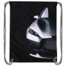 Мешок для обуви BRAUBERG PREMIUM, карман, подкладка, светоотражайка, 43х33 см, "Black car", 271623 по низкой цене оптом 