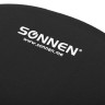Коврик для мыши с подушкой под запястье SONNEN, полиуретан + лайкра, 250х220х20мм, черный, 513299 по низкой цене оптом Краснодар, Москва, Уфа, Казань, Барнаул, Владивосток, Хабаровск, Сахалин, Красноярск, Екатеренбург, 