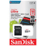 Карта памяти microSDHC, 16 GB, SANDISK Ultra UHS-I U1, 80 Мб/сек (class 10), адаптер, QUNS-016G-GN3MA по низкой цене оптом 