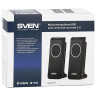 Колонки компьютерные SVEN 314, 2.0, 2х2 Вт, пластик, черные, SV-0110314BK по низкой цене оптом 