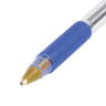 Ручка шариковая с грипом BIC "Cristal Grip", СИНЯЯ, корпус прозрачный, узел 1 мм, линия письма 0,32 мм, 889985 по низкой цене оптом 