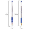 Ручка шариковая с грипом BIC "Cristal Grip", СИНЯЯ, корпус прозрачный, узел 1 мм, линия письма 0,32 мм, 889985 по низкой цене оптом 