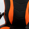 Кресло компьютерное BRABIX "Shark GM-203", экокожа, черное/оранжевое, 532513 по низкой цене оптом 