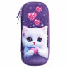 Пенал ЮНЛАНДИЯ, 1 отделение, 1 откидная планка, карман, EVA покрытие soft touch, 22х10х5 см, Cute cat, 273184 по низкой цене оптом 