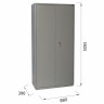 Шкаф металлический для документов BRABIX "KBS-10", 1803х880х390 мм, 77 кг, 2 отделения, сварной, 291159 по низкой цене оптом 