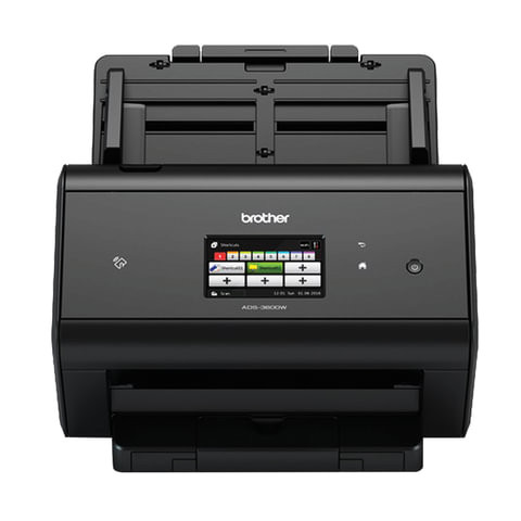 Сканер потоковый BROTHER ADS-3600W, А4, 1200х1200, 50 стр./мин, 5000 стр./день, АПД, сетевая карта, Wi-Fi (каб USB в комп), ADS3600WUX1 по низкой цене оптом 