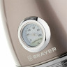 Чайник с термометром BRAYER BR1007, 1,7 л, 2200 Вт, закрытый нагревательный элемент, сталь, бежевый по низкой цене оптом Краснодар, Москва, Уфа, Казань, Барнаул, Владивосток, Хабаровск, Сахалин, Красноярск, Екатеренбург, 