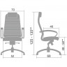 Кресло офисное МЕТТА "SAMURAI" KL-1.04, кожа, черное