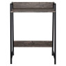 Стол на металлокаркасе BRABIX "LOFT CD-003", 640х420х840 мм, цвет морёный дуб, 641215 по низкой цене оптом Краснодар, Москва, Уфа, Казань, Барнаул, Владивосток, Хабаровск, Сахалин, Красноярск, Екатеренбург, 