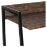 Стол на металлокаркасе BRABIX "LOFT CD-003", 640х420х840 мм, цвет морёный дуб, 641215 по низкой цене оптом Краснодар, Москва, Уфа, Казань, Барнаул, Владивосток, Хабаровск, Сахалин, Красноярск, Екатеренбург, 