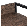 Стол на металлокаркасе BRABIX "LOFT CD-003", 640х420х840 мм, цвет морёный дуб, 641215 по низкой цене оптом Краснодар, Москва, Уфа, Казань, Барнаул, Владивосток, Хабаровск, Сахалин, Красноярск, Екатеренбург, 