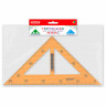 Треугольник прямоугольный для классной доски, пластиковый 30х30х50см, с держателем, ПИФАГОР, 210875 по низкой цене оптом 
