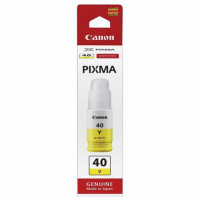 Чернила CANON (GI-40Y) для СНПЧ Pixma G5040/G6040, желтые, ресурс 7700 страниц, оригинальные, 3402C001