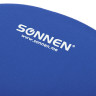 Коврик для мыши с подушкой под запястье SONNEN, полиуретан + лайкра, 250х220х20 мм, синий, 513300 по низкой цене оптом Краснодар, Москва, Уфа, Казань, Барнаул, Владивосток, Хабаровск, Сахалин, Красноярск, Екатеренбург, 