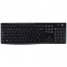 Клавиатура беспроводная LOGITECH K270, 104 клавиши + 8 дополнительных клавиш, мультимедийная, черная, 920-003757 по низкой цене оптом Краснодар, Москва, Уфа, Казань, Барнаул, Владивосток, Хабаровск, Сахалин, Красноярск, Екатеренбург, 