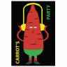 Блокнот с гелевой обложкой МАЛЫЙ ФОРМАТ (110х145 мм) А6, 56 л., скоба, CENTRUM, "Carrot's party", 84274 по низкой цене оптом 