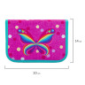 Пенал TIGER FAMILY 1 отделение, 1 откидная планка, ткань, "Rainbow Butterfly", 20х14х4 см, 228885, TGNQ-008C1E по низкой цене оптом 
