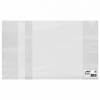 Обложка ПВХ для тетрадей и дневников, ЮНЛАНДИЯ, с закладкой, 110 мкм, 210х350 мм, штрих-код, 229307