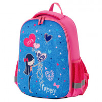 Ранец ПИФАГОР EVA BASIC, 1 отделение, "Happy girl", 39х30х16 см, 229938