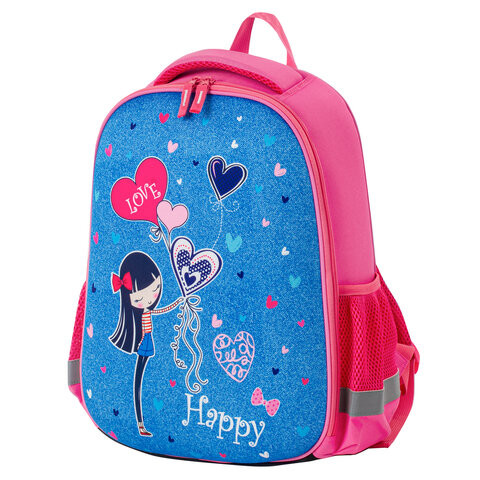 Ранец ПИФАГОР EVA BASIC, 1 отделение, "Happy girl", 39х30х16 см, 229938 по низкой цене оптом 