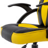 Кресло компьютерное BRABIX "Shark GM-203", экокожа, черное/желтое, 532514 по низкой цене оптом 
