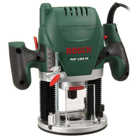 Машина фрезерная вертикальная, 650 Вт, 11000-28000 об/мин., BOSCH POF 1200 AE 060326A, 060326A100 по низкой цене оптом 