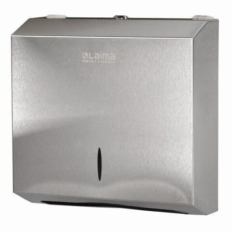 Диспенсер для полотенец LAIMA PROFESSIONAL INOX, (Система H2) Z-сложения, нержавеющая сталь, матовый, 605694 по низкой цене оптом Краснодар, Москва, Уфа, Казань, Барнаул, Владивосток, Хабаровск, Сахалин, Красноярск, Екатеренбург, 