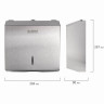 Диспенсер для полотенец LAIMA PROFESSIONAL INOX, (Система H2) Z-сложения, нержавеющая сталь, матовый, 605694 по низкой цене оптом Краснодар, Москва, Уфа, Казань, Барнаул, Владивосток, Хабаровск, Сахалин, Красноярск, Екатеренбург, 