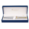 Ручка подарочная перьевая WATERMAN "Hemisphere Stainless Steel GT", серебристый корпус, позолоченные детали, синяя, S0920310 по низкой цене оптом Краснодар, Москва, Уфа, Казань, Барнаул, Владивосток, Хабаровск, Сахалин, Красноярск, Екатеренбург, 