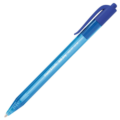 Ручка шариковая автоматическая PAPER MATE "Inkjoy 100 RT", СИНЯЯ, корпус синий, узел 1 мм, линия письма 0,7 мм, S0957040 по низкой цене оптом 