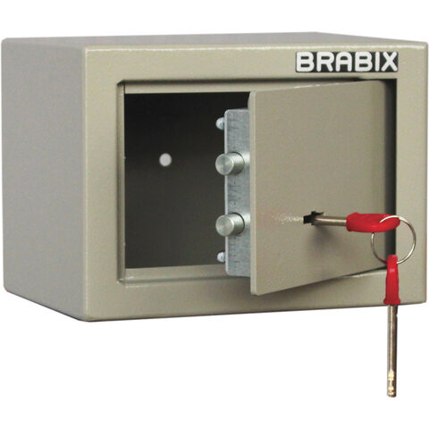 Сейф мебельный BRABIX "D-14m", 145х200х150 мм, 3 кг, ключевой замок, крепление к стене, 291160 по низкой цене оптом 