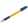 Ручка шариковая с грипом STAFF "Basic BP-14 Orange", СИНЯЯ, узел 0,7 мм, линия письма 0,35 мм, 143747 по низкой цене оптом 