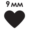 Дырокол фигурный "Сердце", диаметр вырезной фигуры 9 мм, ОСТРОВ СОКРОВИЩ, 227146