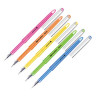 Ручка гелевая BRAUBERG DIAMOND NEON, ЧЕРНАЯ, корпус ассорти, игольчатый узел 0,5 мм, линия письма 0,25 мм, 144132 по низкой цене оптом Краснодар, Москва, Уфа, Казань, Барнаул, Владивосток, Хабаровск, Сахалин, Красноярск, Екатеренбург, 