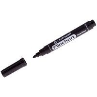 Маркер для флипчарта ЧЕРНЫЙ CENTROPEN, НЕПРОПИТЫВАЮЩИЙ, круглый наконечник, 2,5 мм, 8550, 5 8550 0112