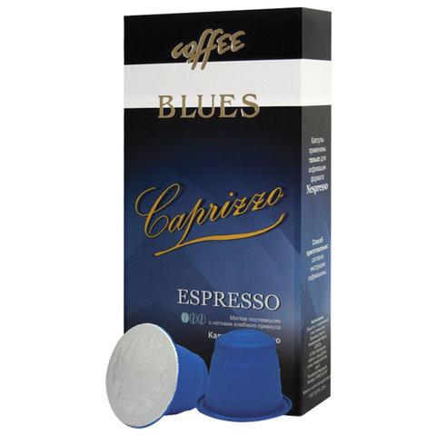 Кофе в капсулах BLUES Caprizzo для кофемашин Nespresso, 10 порций, 4600696301014 по низкой цене оптом Кофе в капсулах BLUES Caprizzo для кофемашин Nespresso, 10 порций, 4600696301014 по низкой цене оптом