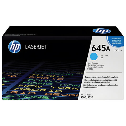 Картридж лазерный HP (C9731A) Color LaserJet 5500/5550, голубой, оригинальный, ресурс 12000 страниц по низкой цене оптом 