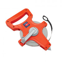 Рулетка геодезическая 30м х 13мм, лента фибергласс, открытый корпус, RABBITEX, 671367