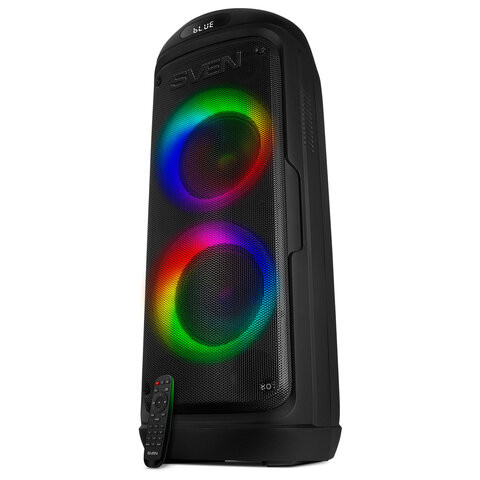 Колонка портативная SVEN PS-770, 100 Вт, TWS, Bluetooth, FM, USB, microSD, LED-дисп, черн, SV-021719 по низкой цене оптом Колонка портативная SVEN PS-770, 100 Вт, TWS, Bluetooth, FM, USB, microSD, LED-дисп, черн, SV-021719 по низкой цене оптом