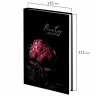Ежедневник недатированный А5 145х215, ламинир обложка с фольгой, 160л, STAFF, Пион, 115566 по низкой цене оптом 
