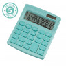 Калькулятор настольный CITIZEN SDC-812NRGNE, КОМПАКТНЫЙ (124х102 мм), 12 разрядов, двойное питание, БИРЮЗОВЫЙ