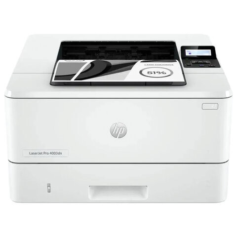 Принтер лазерный HP LaserJet Pro 4003dn, А4, 40 стр/мин, 80000 стр/мес, ДУПЛЕКС, сетевая карта, 2Z609A по низкой цене оптом 