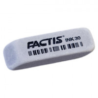 Ластик FACTIS INK 30 (Испания), 58х20х10 мм, абразивный, для чернил, скошенные края, CCFINK30