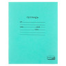 Тетрадь ЗЕЛЁНАЯ обложка 24 л., клетка с полями, офсет, "ПЗБМ", 19858 по низкой цене оптом 