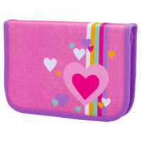 Пенал TIGER FAMILY 1 отделение, 1 откидная планка, ткань, "Pink Amour", 20х14х4 см, 228888, TGNQ-041C1E