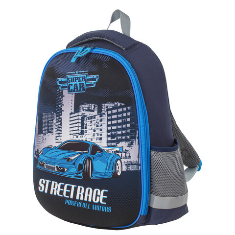 Ранец ПИФАГОР EVA BASIC, 1 отделение, "SuperCar", 39х30х16 см, 229940 по низкой цене оптом 