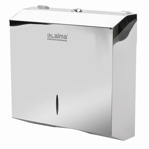 Диспенсер для полотенец LAIMA PROFESSIONAL INOX, (Система H2) Z-сложения, нержавеющая сталь, зеркальный, 605695 по низкой цене оптом Краснодар, Москва, Уфа, Казань, Барнаул, Владивосток, Хабаровск, Сахалин, Красноярск, Екатеренбург, 